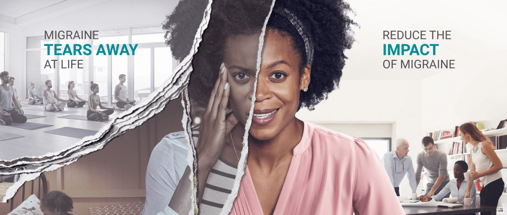 Female migraine patient
