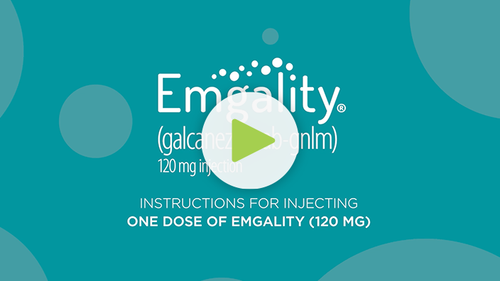 Emgality Pen injection video thumbnail